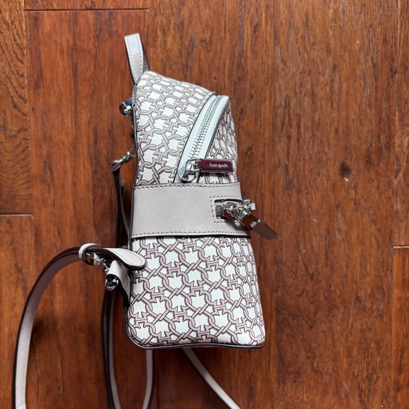 Kate Spade Spade Link Convertible Mini Backpack | Neutral - Picture 9 of 14